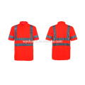 shirt designs for men reflective workwear safety t-shirt for man 100% polyester reflective t-shirt